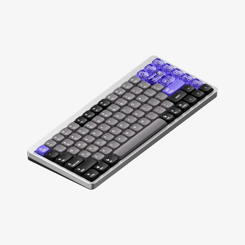 NuPhy Air75 HE - Switch:Low-Profile Magnetic Jade - Add Shine-through Keycaps:None - Add Mono Wrist Rest:None