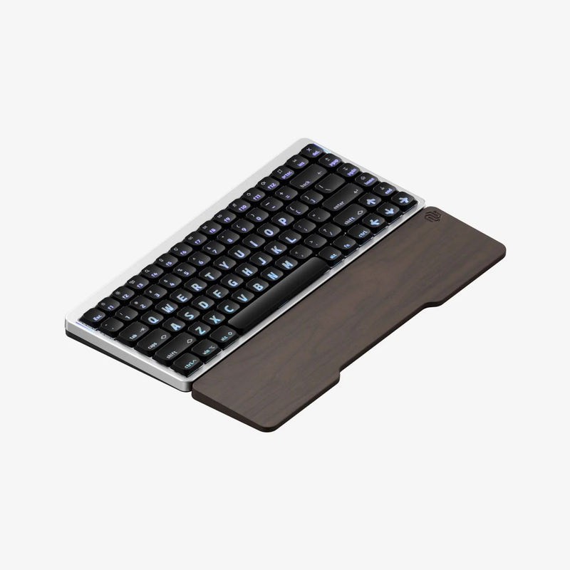 NuPhy Air75 HE - Switch:Low-Profile Magnetic Jade Pro - Add Shine-through Keycaps:Canopus Shine-through nSA - Add Mono Wrist Rest:Walnut