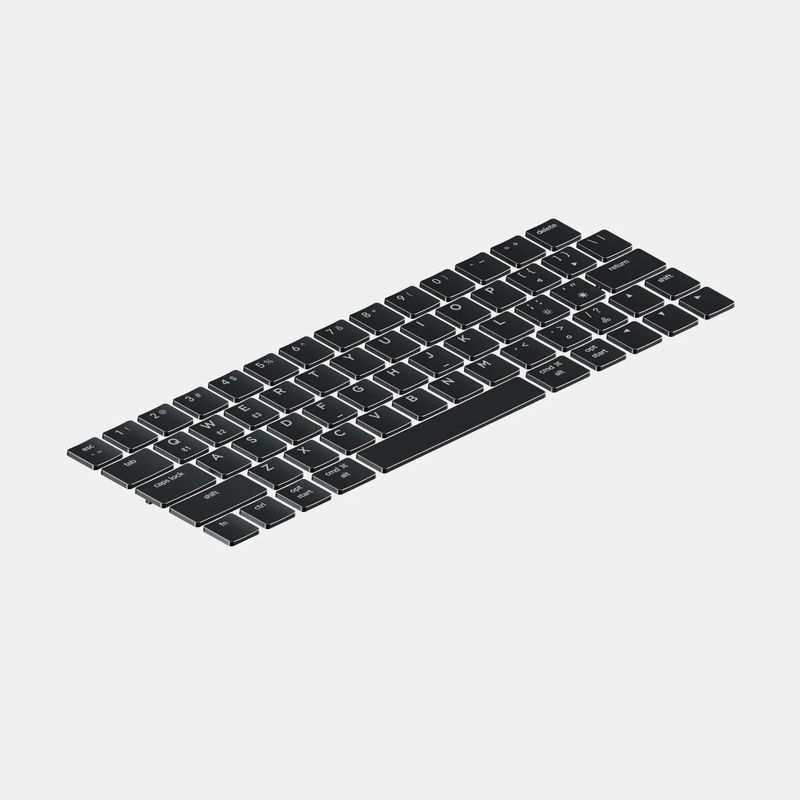 NuType F1 Keycaps - LAYOUT:ANSI - US English - EDITION:Black