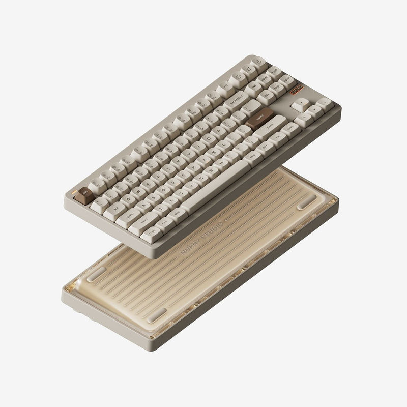 NuPhy Gem80 - Colors:Cosmic Mocha - Switch Set:Lemon (+$15) - Keycap Set:Themed Keycaps (+$15)