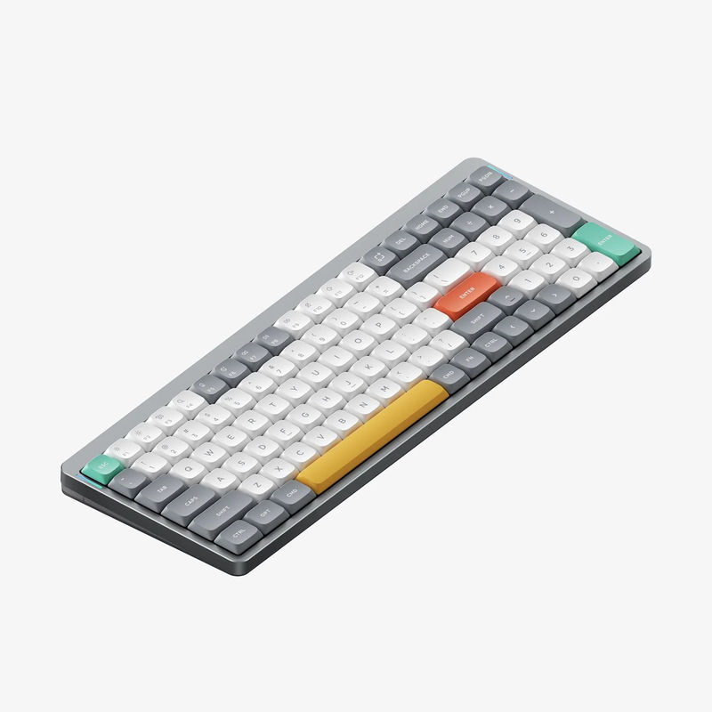 NuPhy Air96 V2 - Color:Lunar Gray - Low-Profile Switch:Wisteria (55gf)