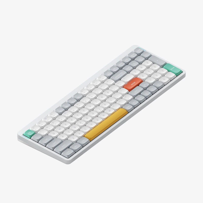 NuPhy Air96 V2 - Color:Ionic White - Low-Profile Switch:Moss (60gf)
