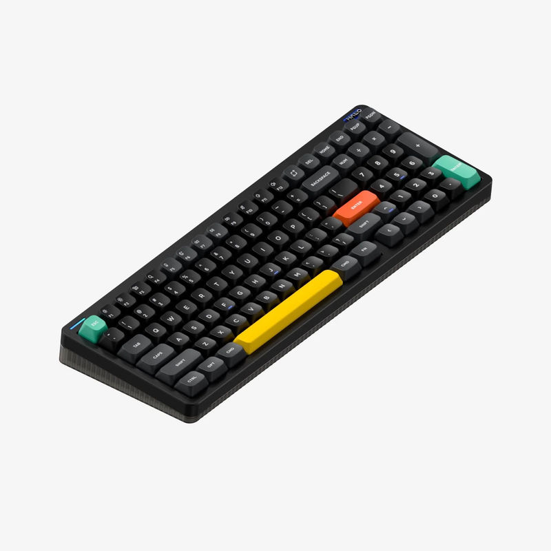 NuPhy Halo96 V2 - Color:Obsidian Black - Switch:Raspberry (46gf) - Wrist Rest:Not Included