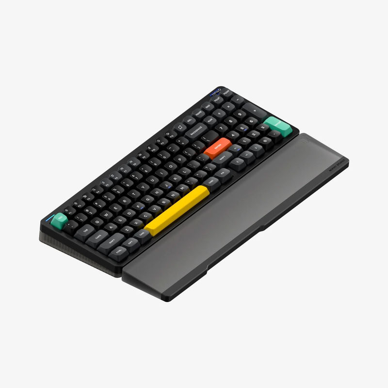 NuPhy Halo96 V2 - Color:Obsidian Black - Switch:Silent Red Clear-Top (45gf) - Wrist Rest:Themed Wrist Rest (+$29)