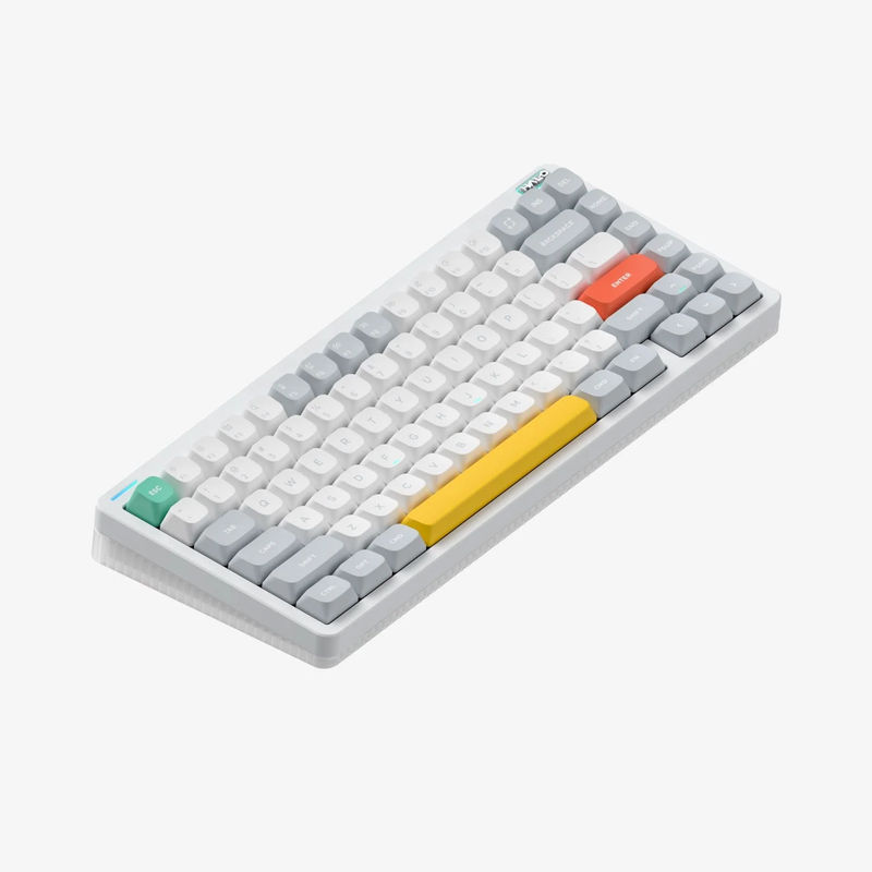 NuPhy Halo75 V2 - Color:Ionic White - Switch:Silent Red Clear-Top (45gf) - Wrist Rest:Not Included