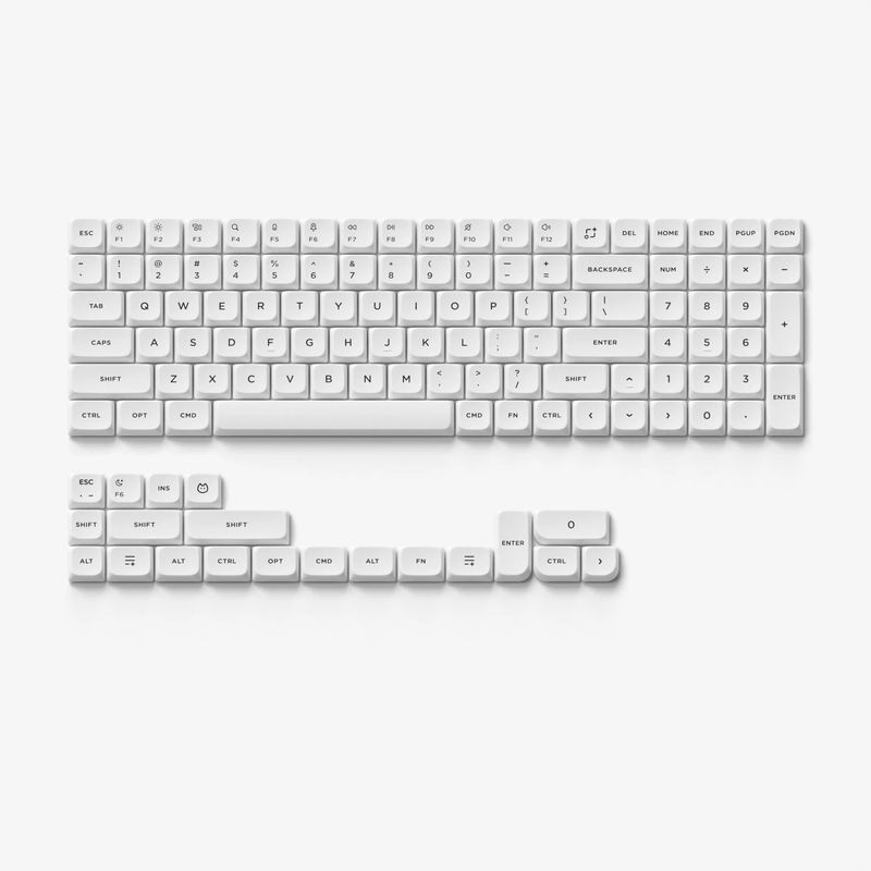 WoB & BoW - Color:BoW - Keycap Kit:All in One