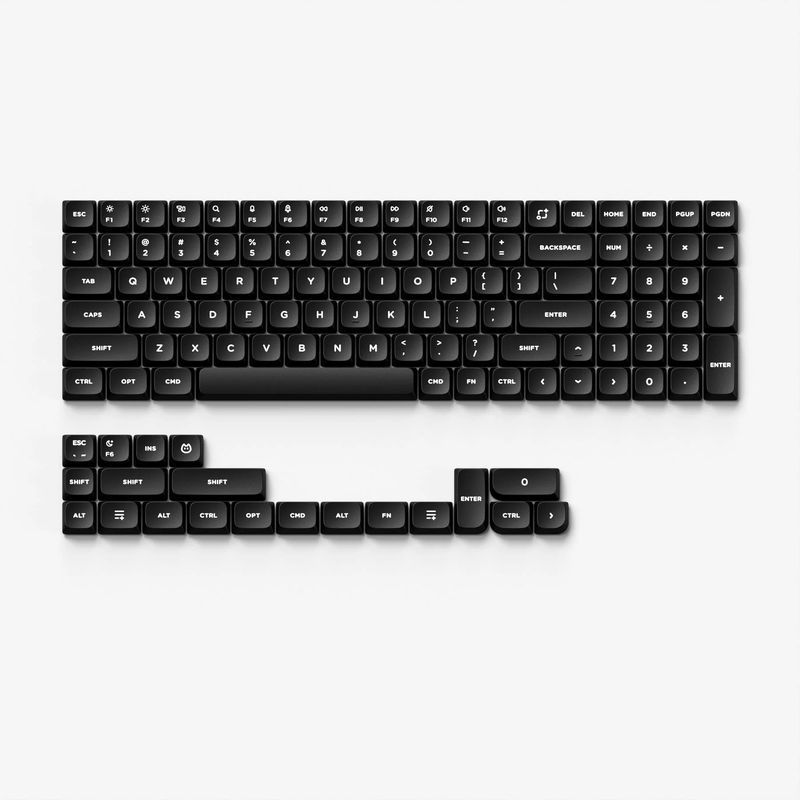 WoB & BoW - Color:WoB - Keycap Kit:All in One