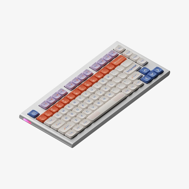 NuPhy Nos75 - Barebone Type:Wired Only - Add Low-profile Switch Set (35% OFF):N1 nano - Unlubed (+$24) - Add Keycap Set (50% OFF):Space Engineer - Bright(+$24)