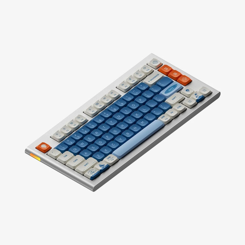 NuPhy Nos75 - Barebone Type:Wired Only - Add Low-profile Switch Set (35% OFF):N1 nano (+$24) - Add Keycap Set (50% OFF):Shiokaze nSA (+$19)