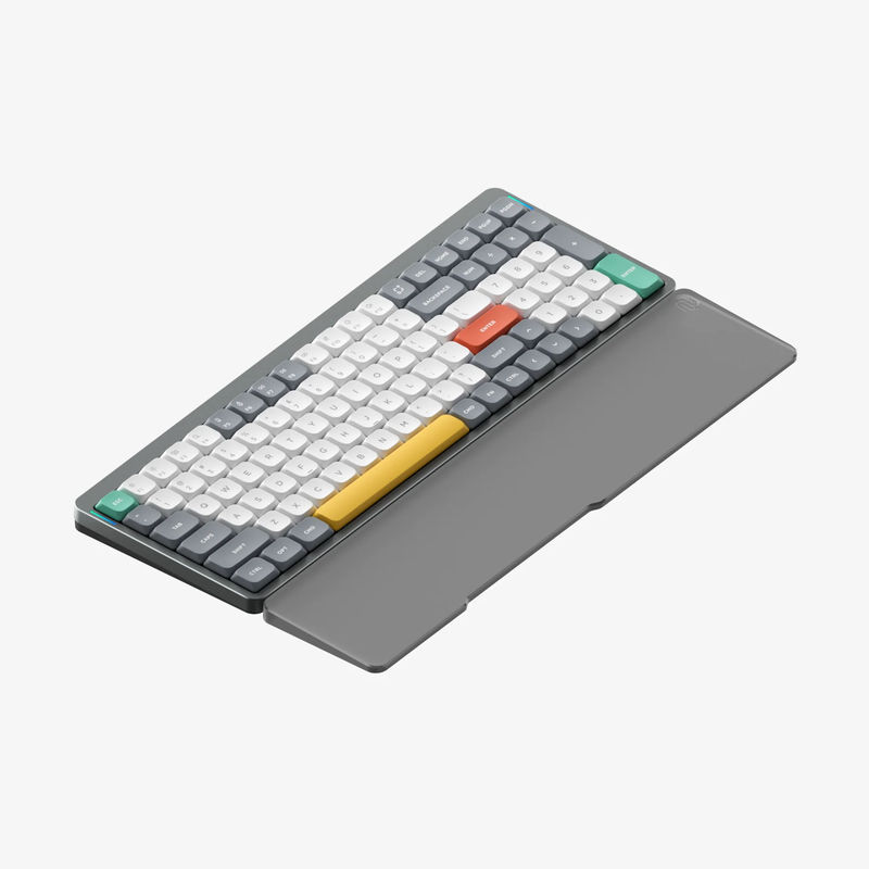 NuPhy Air96 - Color:Lunar Gray - Low-Profile Switch:Blue 2.0 - Mono Wrist Rest:Acrylic Noir (+$19)