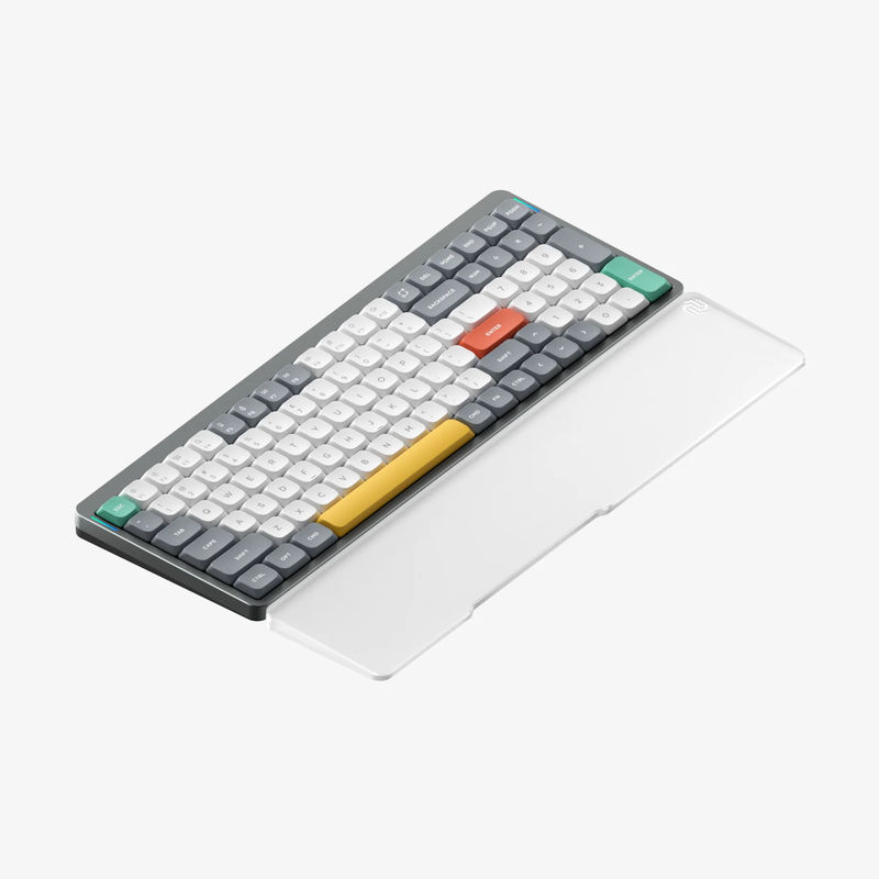 NuPhy Air96 - Color:Lunar Gray - Low-Profile Switch:Brown 2.0 - Mono Wrist Rest:Acrylic Frosted (+$19)