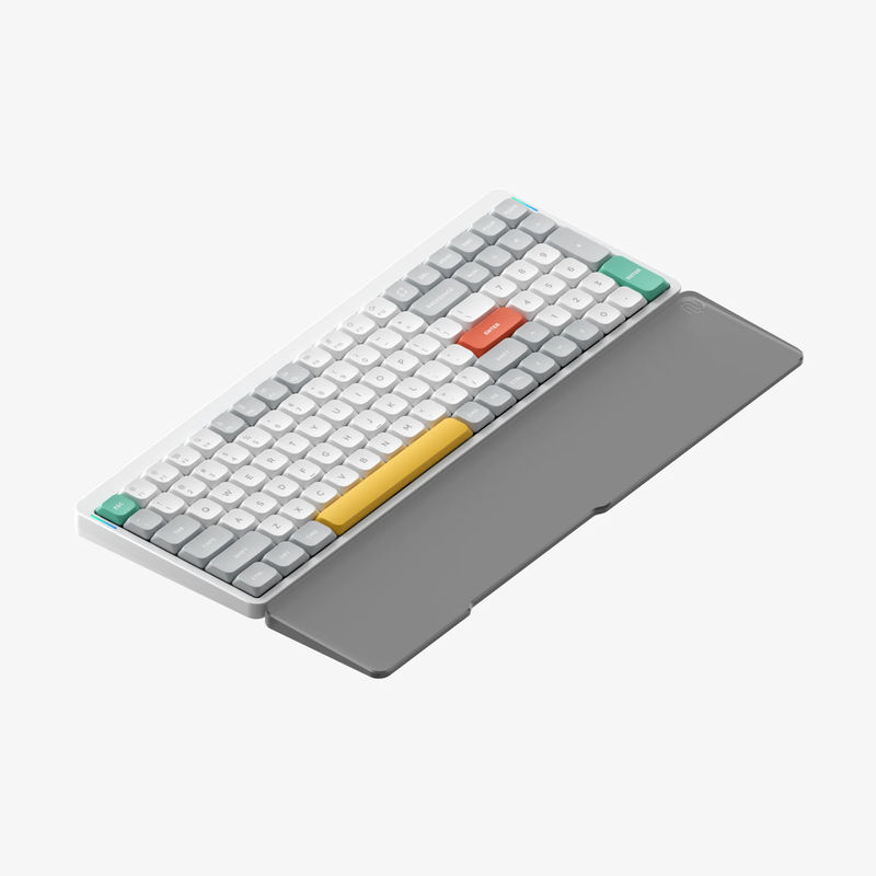 NuPhy Air96 - Color:Ionic White - Low-Profile Switch:Blue 2.0 - Mono Wrist Rest:Acrylic Noir (+$19)