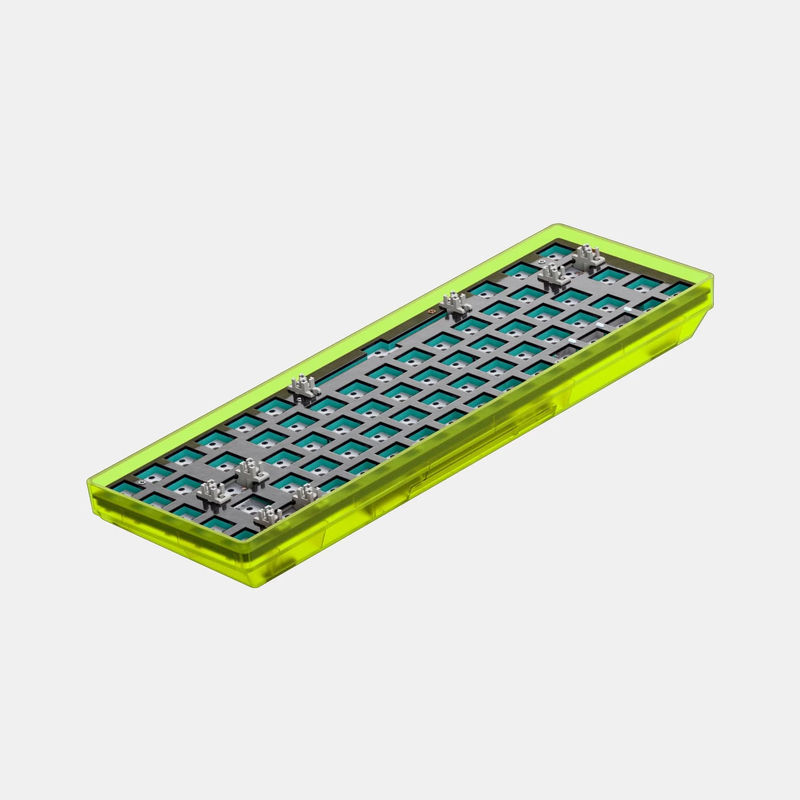 NuPhy TES68 Wireless Mechanical Keyboard - Color:Fluorescent Yellow - CIY Evo-Red Switches:Not Included - COAST Keycaps:Not Included