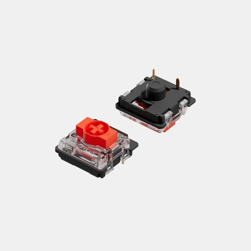 Gateron Low-profile Switches - Type:Red Switch - Count:100pcs