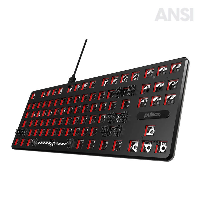 [ANSI] PCMK TKL Mechanical Gaming Keyboard - Color:Black