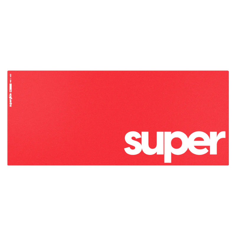Superglide Glass Mousepad - Color:XXL Red