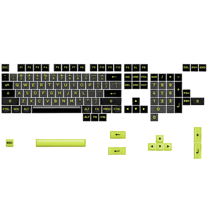 [Acid Rewind Edition] 3D Polycarbonate 124 Keycaps