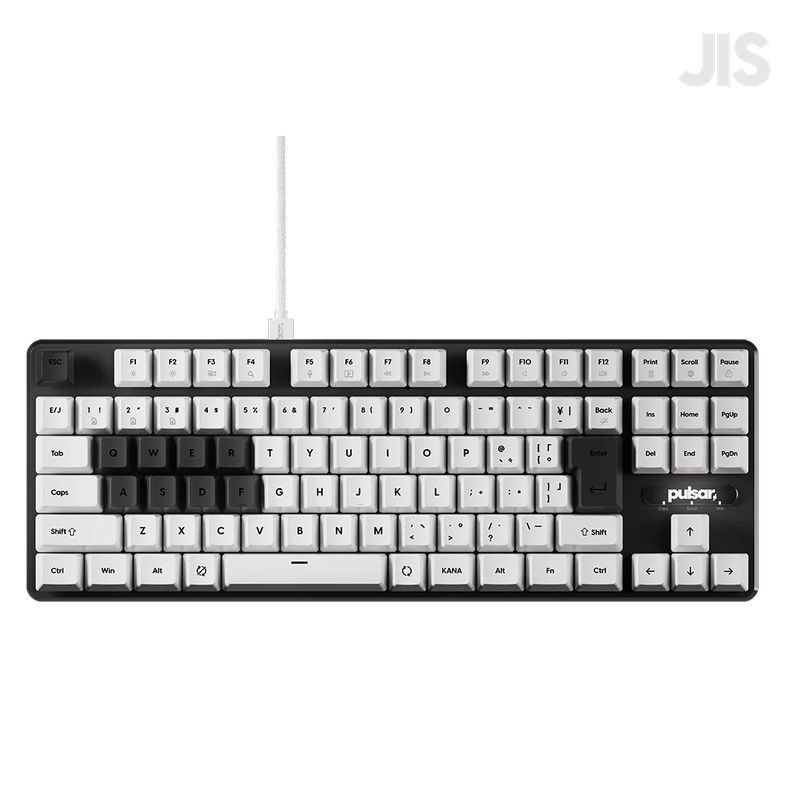 [JIS] PCMK 2HE TKL Mechanical Gaming Keyboard - Color:White