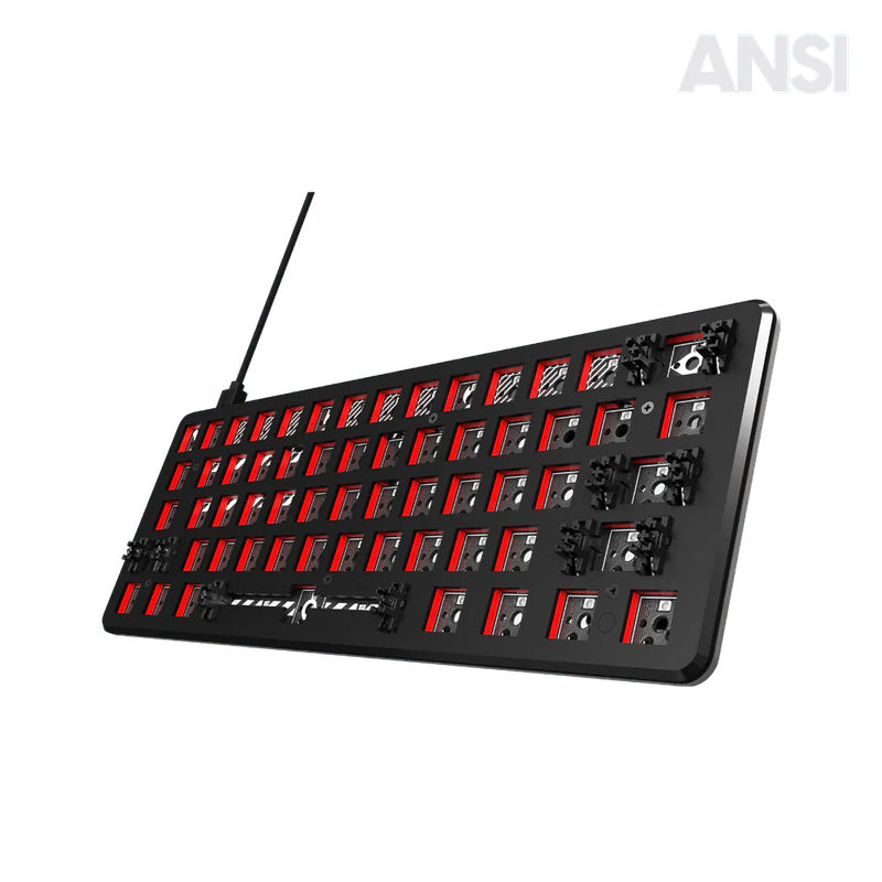[ANSI] PCMK 60% Mechanical Gaming Keyboard - Color:Black