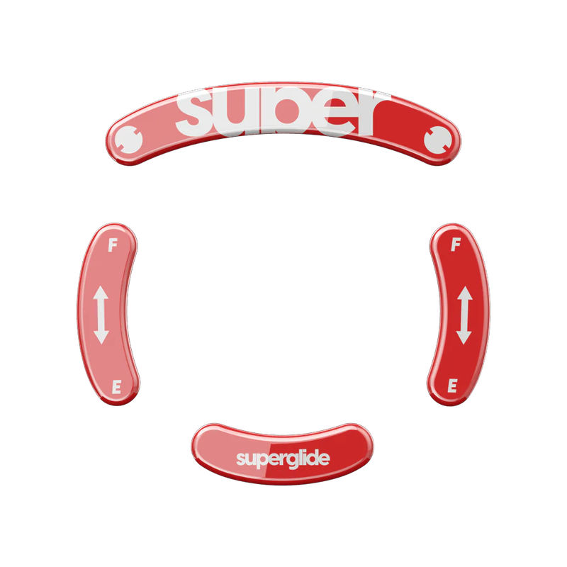 Superglide 1 for Logitech G PRO Wireless - Color:Red