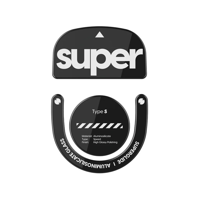Superglide (Type-S) for Logitech G PRO X SUPERLIGHT 2 - Color:Black